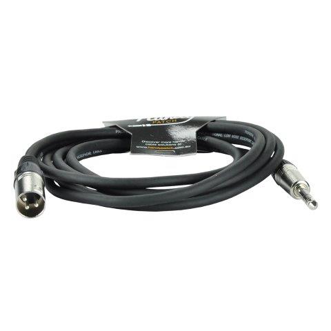 MALE XLR PLUG TO TRS MALE PHONO PLUG - 3 METRE CABLE