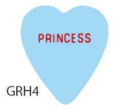 GIRLS ROCK BLUE HEART GTR PICK Q/P36