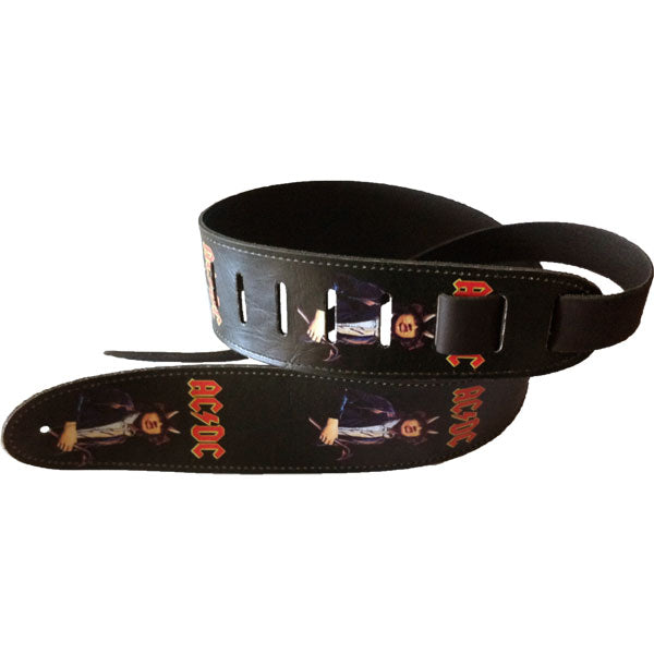2.5 INCH GTR STRAP LEATHER AC/DC HIGHWAY TO HELL