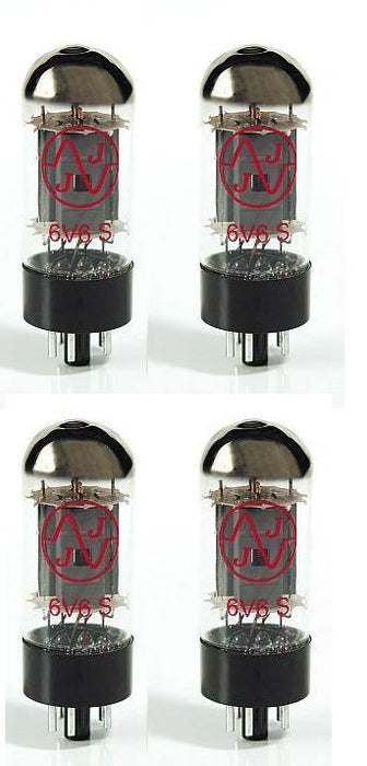 JJ Electronic 6V6S Power Tubes Matched Quad