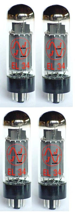 JJ Electronic EL34 Power Tubes (Matched Quad)