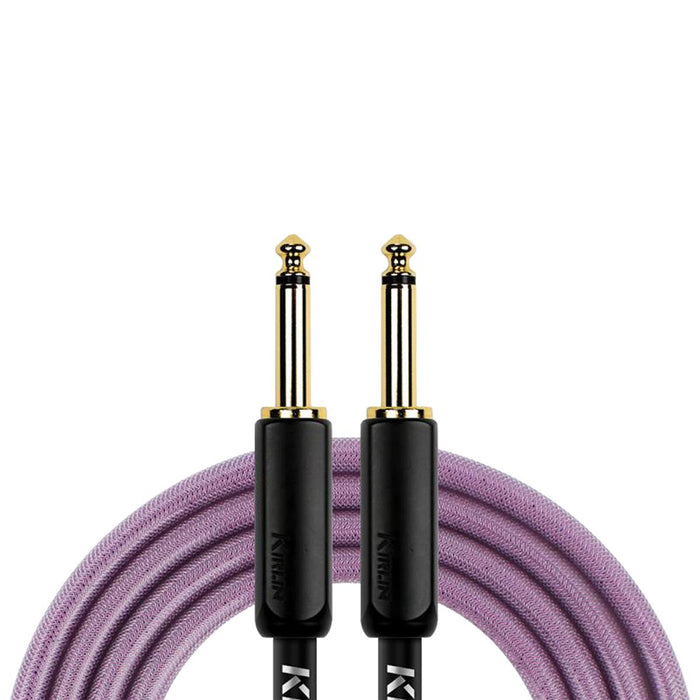 Kirlin KIPW201BPU-10 PVC Woven Guitar Cable 10Ft Purple