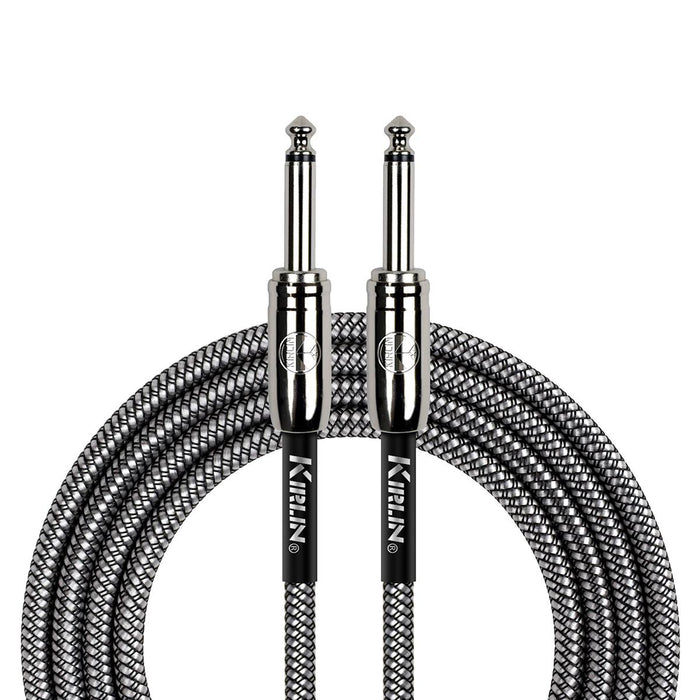 Kirlin 20FT Woven Black Guitar  Cable # IWCC-201PN/BK-20