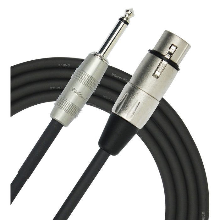 Kirlin MP482PR-20 Fem XLR to 1/4 inch Jack Microphone Cable 20Ft