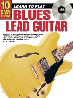 10 Easy Lessons Learn To Play Blues Lead Guitar Book/CD/DVD