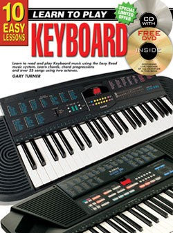10 Easy Lessons Learn To Play Keyboard Book/CD/DVD