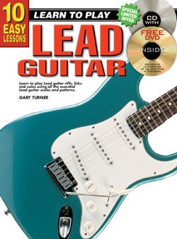 10 Easy Lessons Learn To Play Lead Guitar Book/CD/DVD