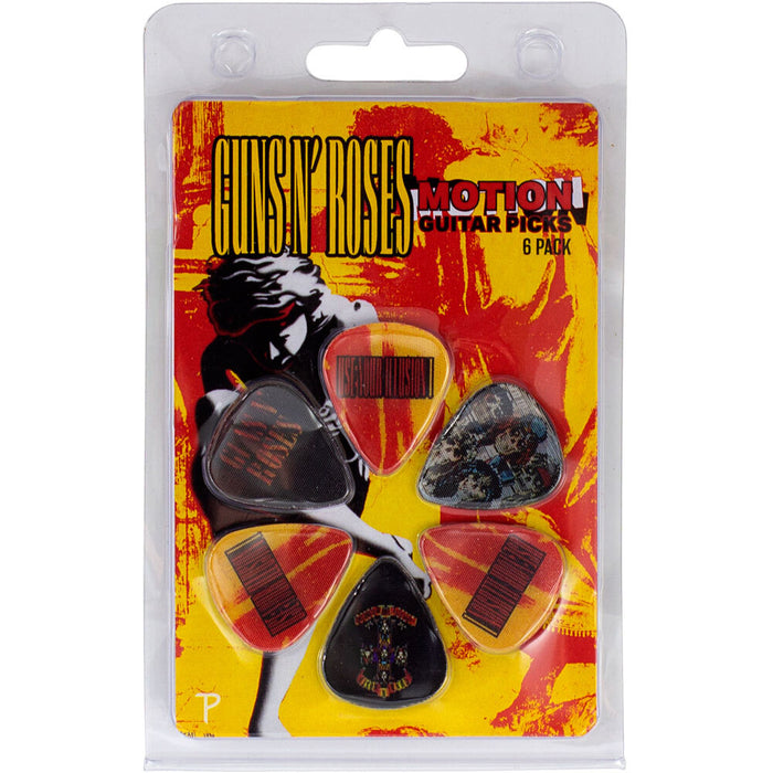 Perris Guns N Roses - Variety 2 Licensed Motion Guitar Picks (6-Pack)