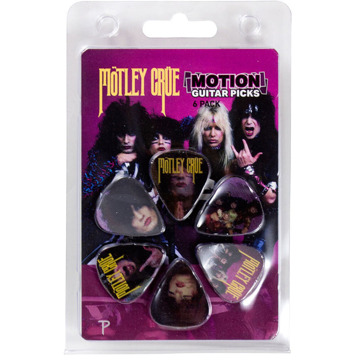 Perris Motley Crue - 1985 Licensed Motion Guitar Picks (6-Pack)