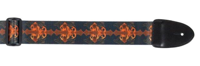 2 INCH GTR STRAP POLY LEATHER ENDS WINGED CROSS