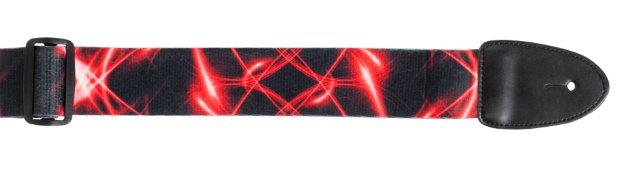 2 INCH GTR STRAP POLY COTTON RED LASER