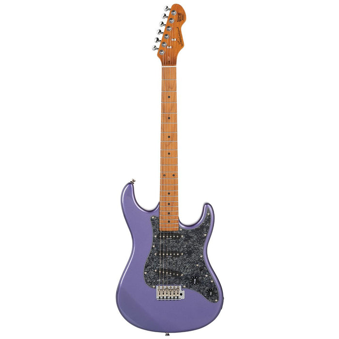 Levinson Sceptre Ventana Std Metallic Purple Double Cutaway3SC w Maple Board
