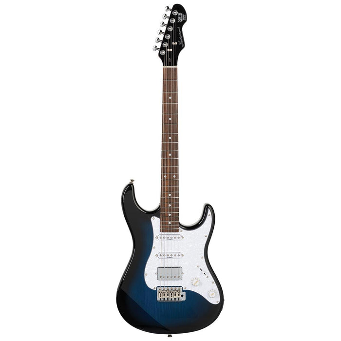 Sceptre Ventana Dlx Blue Double Cutaway Ocean BlueHSS w Walnut Board by Levinson