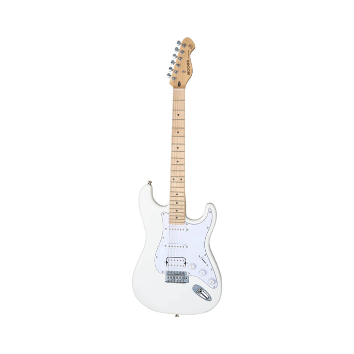 MOOER MSC11 ST-STYLE ELECTRIC GUITAR (POLAR WHITE)