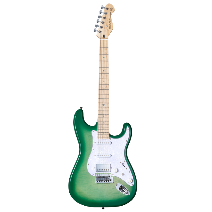 MOOER MSC30 ELECTRIC GUITAR (LEMON GREEN)