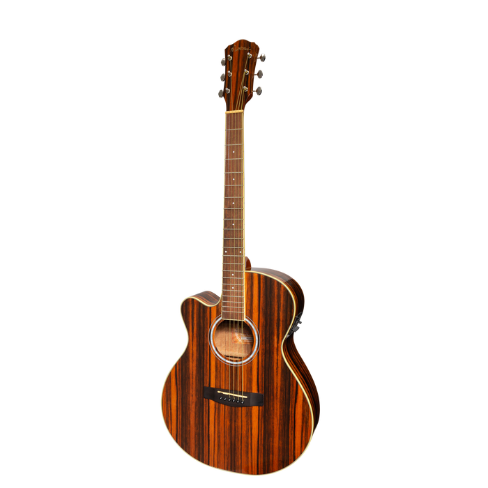 Martinez '51 Series' Left Handed Folk Size Cutaway Acoustic-Electric Guitar Amara (Gloss)