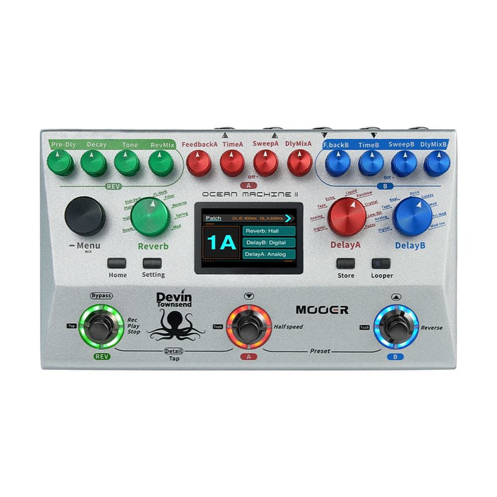 Mooer Ocean Machine II Delay Reverb & Looper Effects Processor