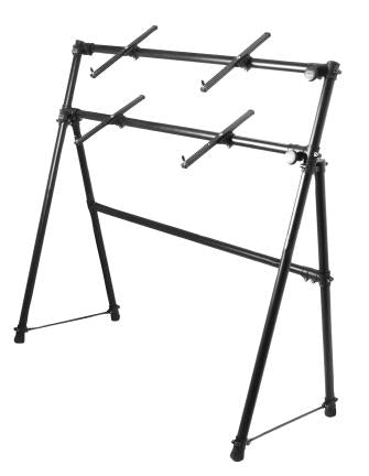 KEYBOARD STAND A FRAME 2 TIER BLACK MAX HEIGHT 5