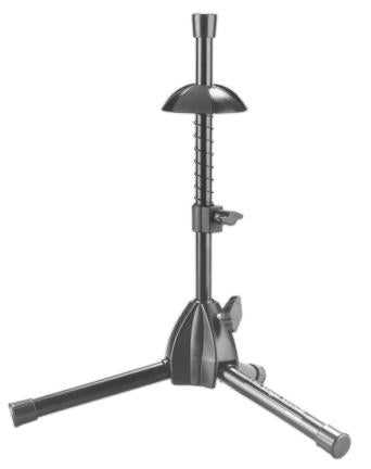 TRUMPET STAND BLACK W/SPRING LOADED BELL SUPPORT