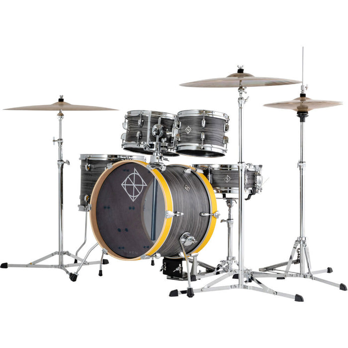 Dixon Jet Set Plus Series 5-Pce Drum Kit in Ebony/Yellow Finish