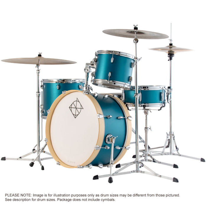 Dixon Spark Special Edition 420 Series 4-Pce Drum Kit in Dark Green Finish