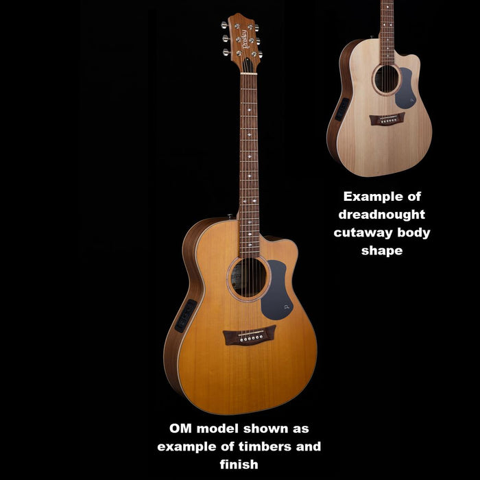 Pratley Premier Dread Blackwood B/S Fig Top cutaway