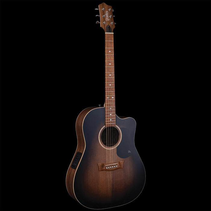 Pratley Premier Dread All Solid Blackwood B/S Vintage Black Burst Top cutaway electric