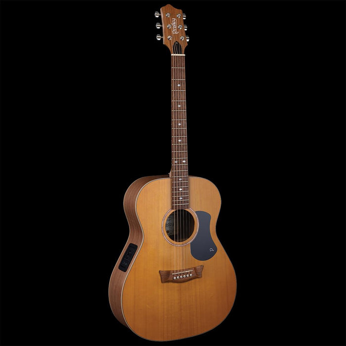 Pratley Premier OM All Solid Maple B/S Fig Vintage Yellow Top electric