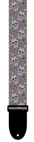 PERRIS 2 INCH SKULLS ON GREY STRAP