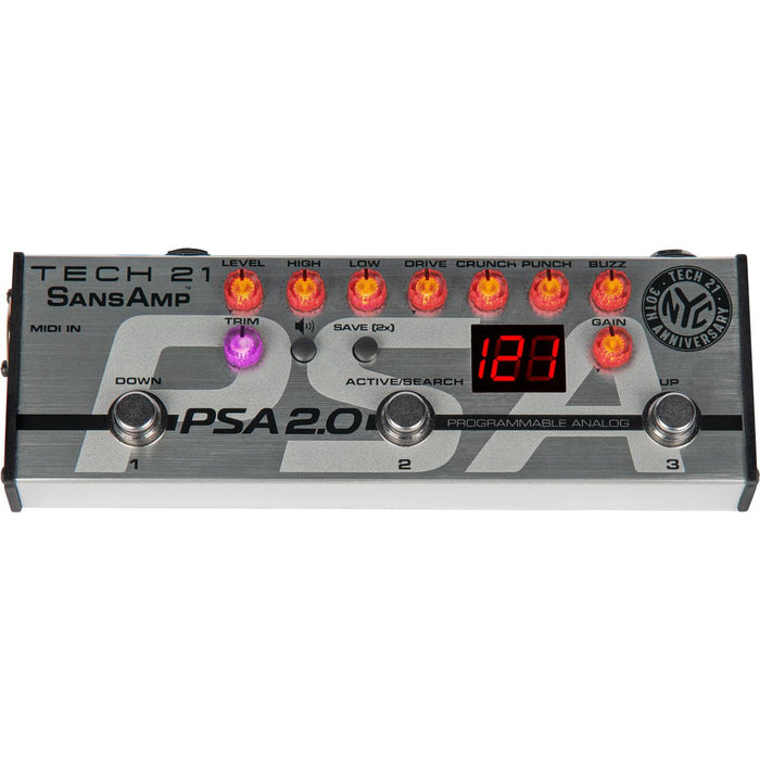 TECH 21 PSA 2.0 PROGRAMMABLE PREAMP PEDAL
