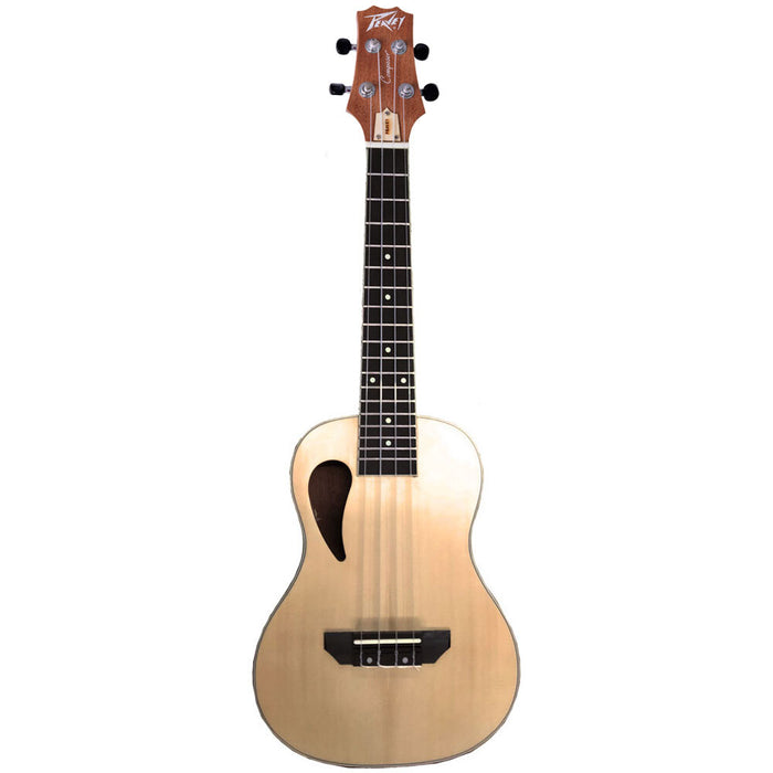 Peavey Delta Woods Series Composer Concert Ukulele in Natural Matte Finish ( W/ WING VENT )