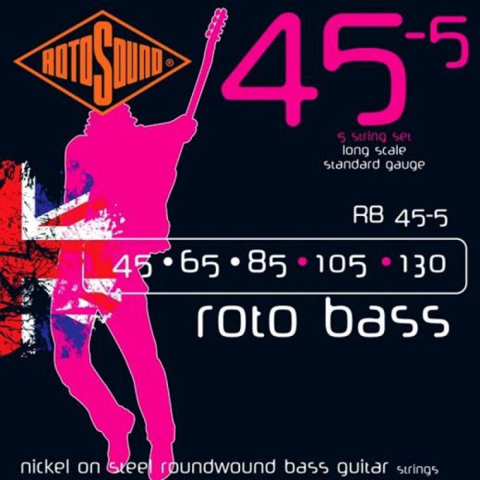 Rotosound RB455 Rotobass 5 String Standard 45 -105