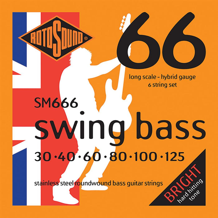 Rotosound SM666 Hybrid 30-125 Stainless Steel Bass Strings