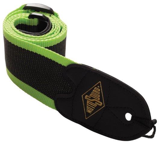 ROTOSOUND GREEN STRIPE WEBBING STRAP