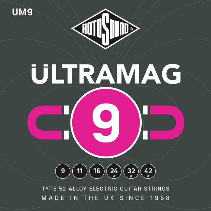 Rotosound RUM9 Ultramag Electric Set 9 - 42
