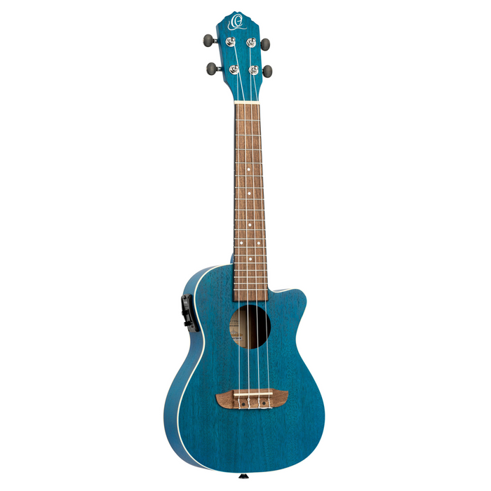 ORTEGA Earth Series Concert Preamp Ukulele 4 String - Ocean Blue