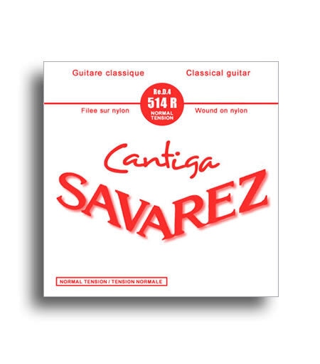 Savarez 514R Cantiga Normal Tension (D-4th) Single Classical Guitar String String Gauge 0.030