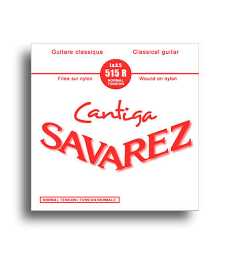 Savarez 515R Cantiga Normal Tension (A-5th) Single Classical Guitar String String Gauge 0.034