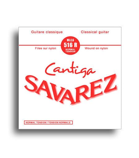 Savarez 516R Cantiga Normal Tension (E-6th) Single Classical Guitar String String Gauge 0.043