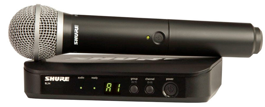 SHURE BLX PG58 WIRELESS HANDHELD SYSTEM 614-638M