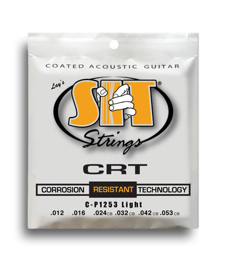 SIT CRT Coated Phosphor Bronze Acoustic Guitar Light String Set (12-53 ...