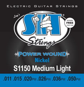 SIT Power Wound Medium Light Electric Guitar String Set (11-50)