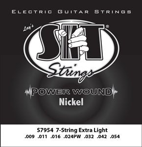 SIT Power Wound 7-String Light Electric Guitar String Set (9-54)