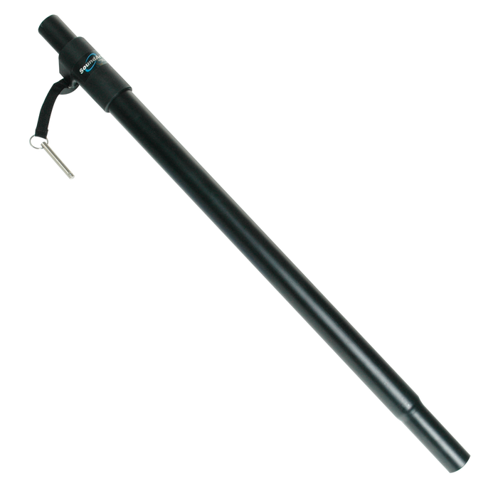 SPEAKER STAND - SUB BOX TO SPEAKER - STANDARD 35MM TOP - HEIGHT ADJUSTABLE WITH HEIGHT ADJUSTMENT LOCKING PIN