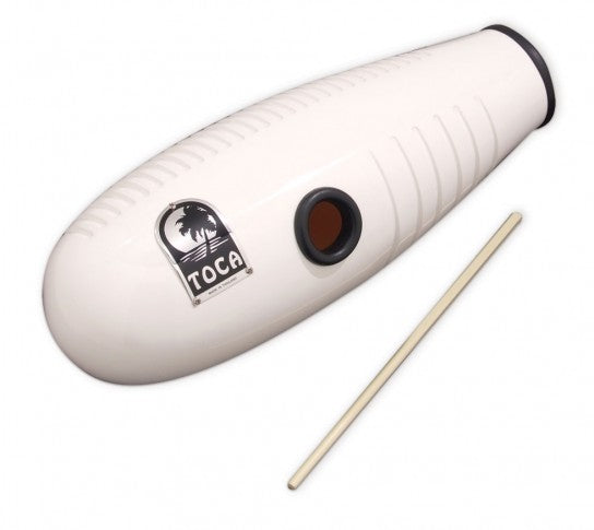 Toca Fiberglass Guiro in White
