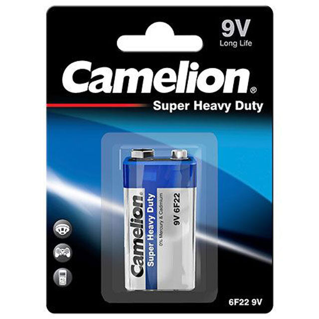 Toshiba Camelion 9V Super Heavy Duty Alkaline Battery - 12 Pack