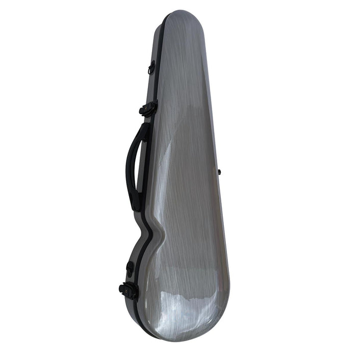 Vivo V203-44SL2 Polycarbonate Shaped Case to suit 4/4 Violin / 14 inch Viola - Brushed Silver