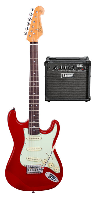 SX 3/4 SC GUITAR & LX15 AMP VES34CAR-PK2