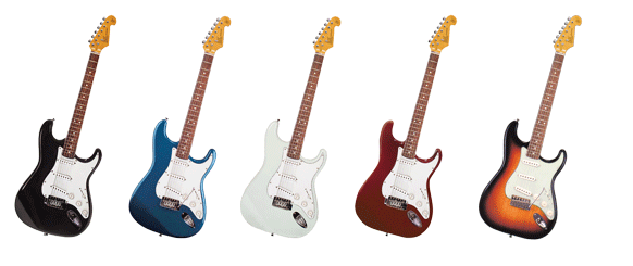 SC STYLE GTR SSS VINTAGE WHITE W/BAG & DVD