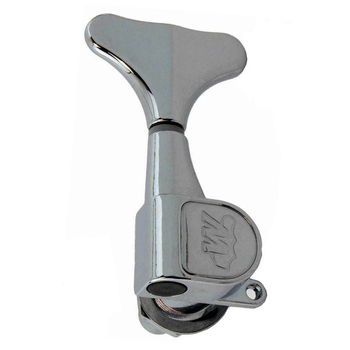 Wilkinson Electric Bass Guitar Sealed Tuning Machines in Chrome Finish (4-Inline) with Chrome Contemporary Buttons